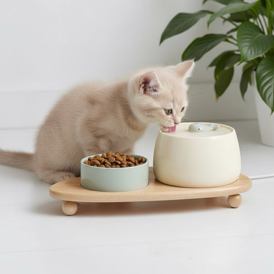 Comment choisir une fontaine à eau en céramique pour son chat
