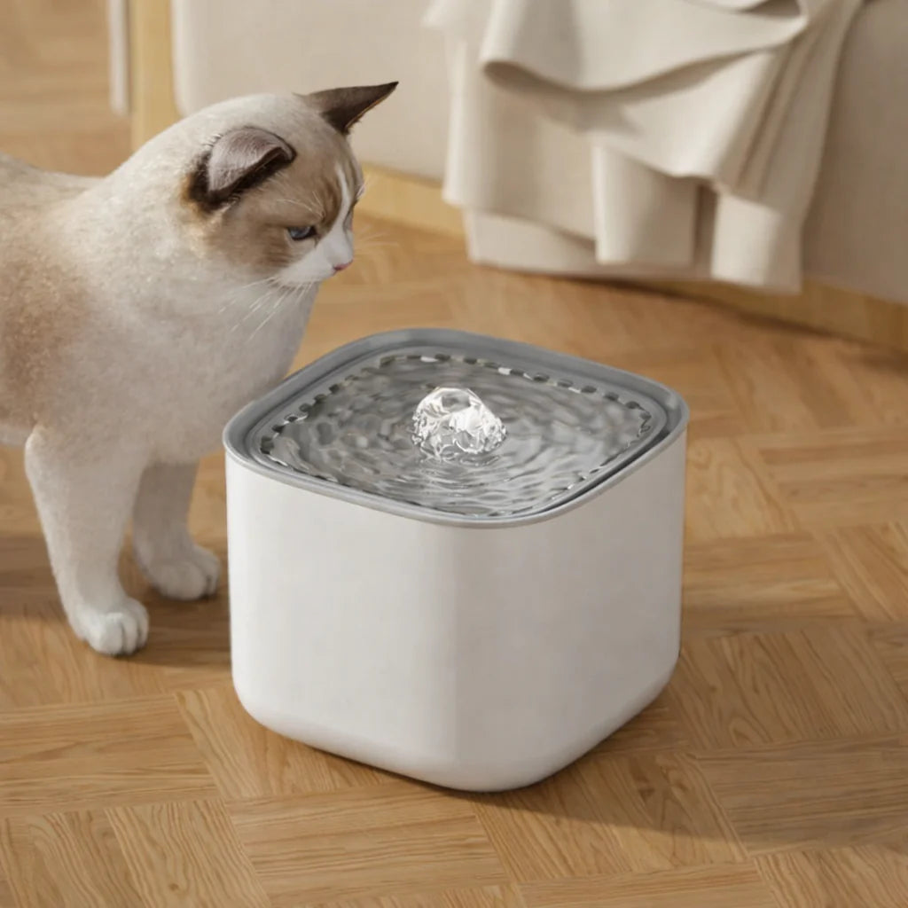 Fontaine à Eau Automatique pour Chat 3L avec Système de Filtration - USB - Noir ou Blanc